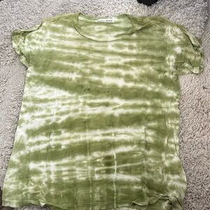 Reformation Green Tie Dye T Shirt Size S